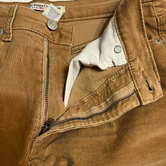 Ralph Lauren Polo Jeans Co Women’s Size 10 Corduroy Pants Brown Bootcut Y2K - Picture 3 of 8